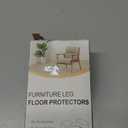 24 Pcs Chair Leg Floor Protectors for Hardwood Floors Silicone Covers Felt Pads Furniture Leg Caps Anti-Scratch Reduce Noise Fit (1-5/16" to 2")