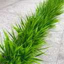 alyptus Artificial Grass Outdoor 12 Bundles Fake Plants Outside Green Onion Faux Greenery Shrubs for Front Porch Planters Pot Décor for Outdoors (Grass)