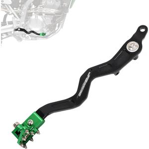 JFG RACING Folding Motorcycle Brake Lever,CNC Rear Brake Foot Pedal Lever for KLX300 2021-2024/KLX300R 2020-2024/KLX250 D-Tracker 2001-2020/KLX300SM 2021-2024 Green
