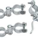 VIVIDA 1-3/8" Chain Link Gate Hinge Kit, Include Male & Female Gate Hinge, 1-3/8" Fence Fork Latch, Galvanized Steel