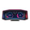 obd2 Display,Heads Up Display for Cars,Car Heads Up Display,Speedometer with Speed,Slope Meter, Turbo Meter,Colorful Ambient Light,Overspeed Alarm,Digital Speedometer Plug and Play