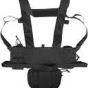 Tactical Chest Mini Rig 1000D Quick Release Multifunctional Tactical Vest Outdoor with Multi-Pockets