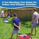 NZQXJXZ 3x2 ft Cornhole Board Set with 8 Bean Bags and Carrying Bag, Outdoor Toss Game Set for Kids and Adults, Portable Corn Hole Sets for Beach Lawn Backyard