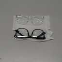 Blue Light Blocking Glasses - Fashion Square Eyeglasses, Anti UV Ray Computer Gaming Glasses Blue Blockers for Women/Men (*Black & Transparent)