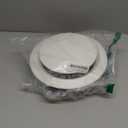 HG Power 8 Inch Soffit Vent, Adjustable Air Vent Cover, ABS Round Ceiling Vent Covers for Living Room, Attic, Bathroom, Kitchen, Ventilation Use, White - Opening Size 7.32"