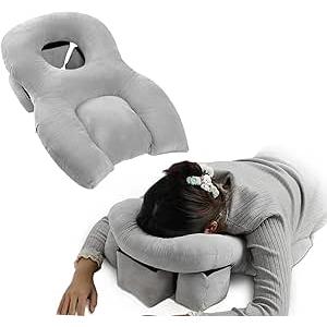 HSRG Face Down Pillow for Sleeping, Comfortable Ergonomic Head Neck Rest Pillow for Eye Surgery Recovery, Prone Pillow for Vitrectomy or Retinal Surgery, for Retinal Detachment Patients