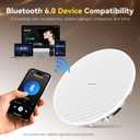 6.5 Inch Bluetooth 6.0 Ceiling Speakers,200W Max 2-Way Coaxial in Ceiling Speakers,Ceiling Speakers Bluetooth Wireless System for DIY Home Theater,Game,Office