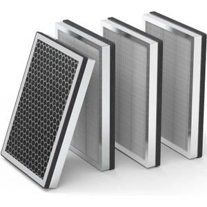 JF260 Replacement Filter Compatible with JF260/JF260S Air Purifier, H13 Grade HEPA Activated Carbon Filter, Part JF260-RF, 4Pack