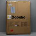 Babelio 34" Tall No Bottom Bar Baby/Dog Gate for Stairs, House and Doorways, 29.7-46.5" Auto Close Safety Pet Gates with Large Walk Thru Door, Hardware Mount, Black