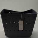 Lightweight Extra large Rubber Beach Bag Small mini Tote Bag for Gym Waterproof medium Open Handbag for Pool Sports (Medium(15*6*12.6in))