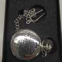 Engraved Pocket Watch to Son I Love You Gifts from a Mom Dad Birthday Christmas Gift Fob Watches Chains (Bronze)