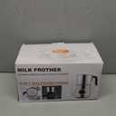 Milk Frother and Steamer, 4-in-1 Detachable Milk Frother, Automatic Hot & Cold Foam Maker and Milk Warmer, 17 oz/500 ml, Knob Control, Dishwasher Safe for Latte, Cappuccino, Hot Chocolate