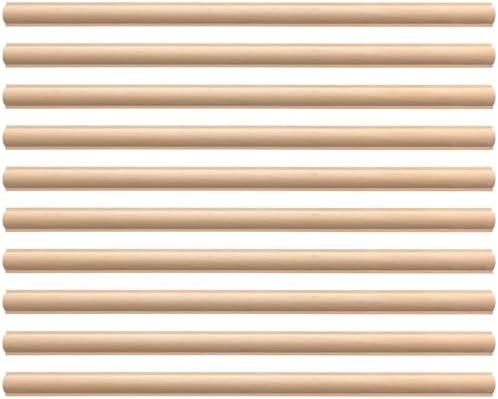 Nuanchu 3  Pcs Unfinished 3D Decorative Wood Trim Molding 15.75inch Decorative Wood Molding Cute DIY Trim for Home Wall Cabinet Shelf Window Door(Cylinder,20mm)