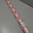 Inkspire Pink Checked Bulletin Board Paper Roll,14.8FTx47IN Large Reusable Waterproof Erasable Classroom Wall Background Backdrop Paper,Fade-Resistant Fabric Wrapping School Decors Teacher Supplies