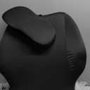 TAOMYTA TAOMYTAErgonomic Memory Foam Wedge Pillow, Back and Neck Support Cushion, Bed Rest Reading Pillow for Sitting, Watching TV and Home Comfort (Black)