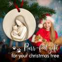 2 x SOL VIBES Cat Lover Christmas Ornament 2025 - Memorial Keepsake for WOM an, Girl, Friend, Family in Loving Memory of Beloved Cats - Kitten Home, Tree, Office, Room Ceramic Decoration