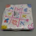 48pcs Valentine's Day Party Decoration,include 20 Dessert Plate And 20 Napkin,Party Plate Napkin Set,Used for Valentine's Day Party Supplies (Pink White)