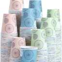 [300 Pack] 5 oz Mini Paper Cups, Small Mouthwash Disposable Bathroom Cups, Paper Coffee Cups 5 Ounce for Bathroom, Supermarket, Birthday Party, Travel, Events, Picnic, BBQ (Green)