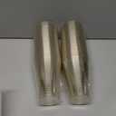 Goodluck 14 oz 50 PCS Gold Glitter Plastic Cups, Disposable Glitter Cups, Elegant Plastic Cocktail Glasses, Fancy Party Cups for Wedding, Birthday, Holiday