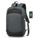 SUIKIHUM Small Inch Laptop Backpack, Expandable with USB Port, Water-Resistant for Work, College and Travel, Gray