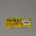 JUSTTOP 3pcs Student Driver Magnet for Car, Please Be Patient Student Driver, New Drivers Sticker Safety Warning, Magnetic Reflective Rookie Driver Bumper Sticker (Black&Red)