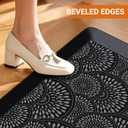 Mattitude Kitchen Mat, 17.3x39in Heavy Duty Ergonomic Comfort Foam Standing Desk Mat, Waterproof Non-Slip Standing Mats and Rugs for Kitchen, Office, Laundry, Black