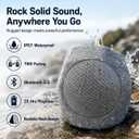 2-piece Upgraded Solar Rock Bluetooth Speaker, Waterproof IPX7 TWS Pairing, RGB Color Lighting and USB Charging, Suitable for Courtyard Pool Parties, Outdoor Gardens