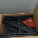 TV Stand for 55 Inch TV, Entertainment Center with 3-Tier Open Shelves, TV Console Table for Living Room, Bedroom, Rustic Brown