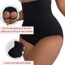 2 x VENDAU Butt Lifting Shapewear for Women Butt Shaper Body Shaper Tummy Control Butt Lifter Panties for Women But Crossdresser (Black, XXXL)