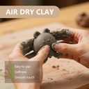 VIBRATITE Natural Air Dry Clay Bulk, 10LBs All-Purpose Modeling Sculpting Pottery Clay for Beginners and Professional (Gray)