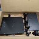 TigerDad Overbed Bedside Desk Mobile Rolling Laptop Stand Tilting Overbed Table with Wheels Height Adjustable Tray Table for Laptop Bed Sofa Side Table (Black)