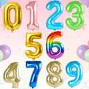 40 Inch Number 44 Balloons for 44th Birthday Party Decorations,0-100 Rainbow Large No.44 Digital Balloons for Women Men and Her Him, Helium Foil Number Balloons for Wedding Anniversary