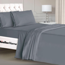 Mueller Ultratemp King Size Sheets Set, Super Soft 1800, 6 Piece, Deep Pocket up to 16" Cooling Sheets Queen Size, Transfers Heat, Breathes Better, Hypoallergenic, Wrinkle, Denim