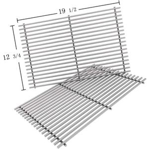 SG528(2-Pack) 19 1/2" 18 Cross rods Stainless Steel Cooking Grates for Weber Genesis E-310 E-320 E-330 S-310 S-320 S-330 EP-320 ESP-310 ESP-320 Gas Grills,DCS and Uniflame Gas Grill Models