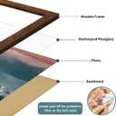 iRahmen 11x17 Picture Frame with Plexiglass - Wooden Poster Frame for Photo Wall Gallery Mounting (Dark Brown, Set of 2)