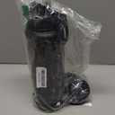 OLDLEY 40 oz Insulated Water Bottle With Straw, Stainless Steel Sports Water Cup Flask with 3 Lids(Straw, Spout and Handle Lid) Double Walled Travel Thermal Canteen Mug,Black