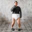 9 Pcs Waterproof Incontinence Underpants Plastic Pants Leak Proof Incontinence Underwear Adult Diaper Cover(XL,Clear)