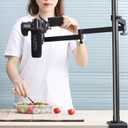 ULANZI Camera Desk Mount Stand with Flexible Arm, Overhead Mount, Articulated Arm with 360 Rotatable Ball Head, Aluminum Desk Mounting Stand for Ring Light/DSLR Camera/Webcam/Panel Light