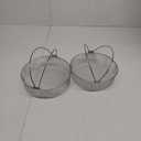 2 Pack Air Fryer Baskets, 8 Inch Air Fryer Replacement Accessory Mesh Basket with Handle