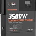 LiTime 3500W Solar Inverter Charger, All-in-One 48V DC-120V AC, 80A MPPT
