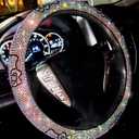 Fashion Car Ultra Bling Rhinestones especislly Shiny Cat Steering Wheel Cover (Colorful)