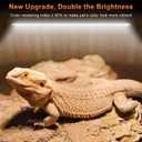 LUCKY HERP T5 UVB Reptile Light 2 Pack, 24W UVB 10.0 Reptile Light Bulb, UVA UVB Fluorescent Lamp Tube, UVB Lamp for Lizards, Turtles, Chameleons, Tortoises
