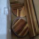 2 PCS 1.5 Gallon Drink dispenser, Glass Beverage Dispenser With Wood Stand, Large Water Drink Dispensers for Parties With Stainless Steel Spigot, Ideal for Lemonade,Juice, Tea, and Party Drinks