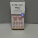 BTArtbox Press On Toenails - Lamp-Curable Sharp Square Toe Nail Press Ons with Glue for Women, Semi-Transparent French Tip Fake Toe Nail Tips in 15 Sizes - 30 Toenails Kit, Ma'am