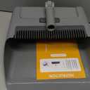 Broom with Dustpan Combo Set, 3 in 1 for Sweeping Indoor and Push Broom Outdoor with Dust Pan, 14.2 to 48.8 inch Adjustable Long Handle Broom and Dustpan Set (Light Grey)