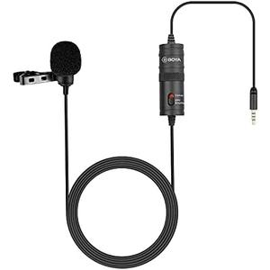 BOYA by M1 Lavalier Microphone for Smartphones Canon Nikon DSLR Cameras Camcorders Audio Recorder PC