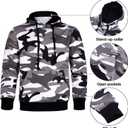 Tracksuit for men 2 pieces,Fleece hooded outfit,fashion warm sweatsuit set (Gray, XXXL)