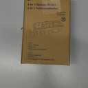 TAILI 4-in-1 Sponge Holder for Kitchen Sink with Strong Suction Cup Removable, Rustproof Stainless Steel Sink Caddy for Sponge, Brush, Scrubber, Scraper -Black