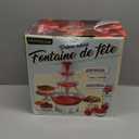 Nostalgia Countertop Retro Lighted Party Beverage Fountain  1.5 Gallon Capacity, 3-Tiered Cascading Tower with LED Base - Perfect for Punch, Juice, Wine, Champagne & More