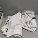 ChrisDowa White 100% Blackout Curtains for Bedroom with Black Liner, 2 Thick Layers Total Blackout Thermal Insulated Grommet Window Curtains 2 Panels Set (Pure White, 52 x 84 Inch)